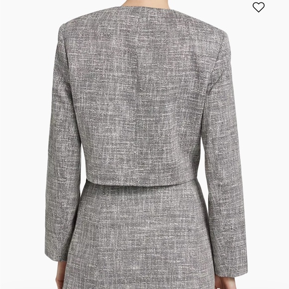 NWT Theory Cotton Tweed Military Jacket Size 6 - Picture 6 of 10